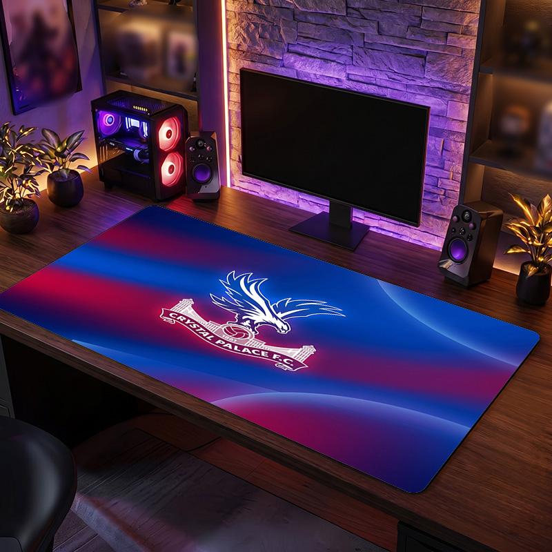 Tappetino Mouse Grande Stampa Calcio Crystal Palace, Tappetino Esteso Antiscivolo per Scrivania da Gioco per Ufficio Casa
