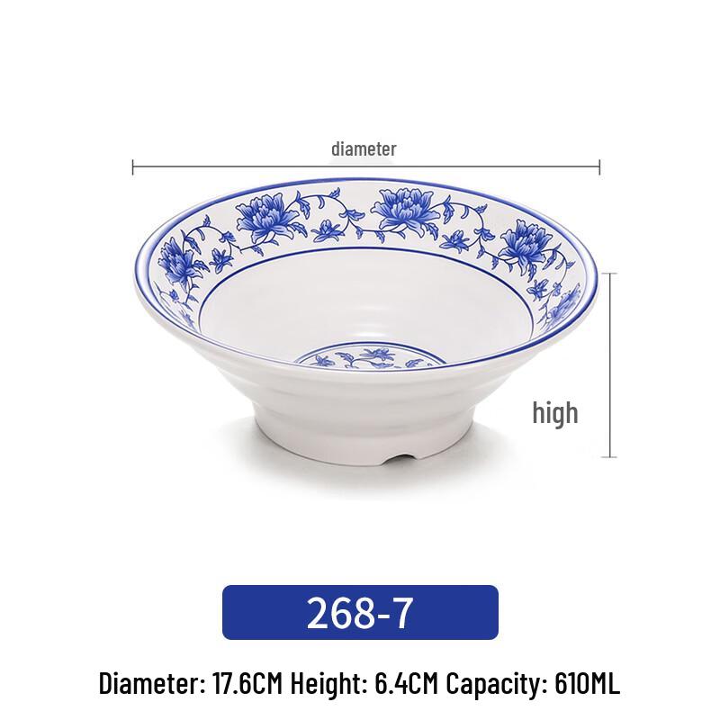Chinese Style Melamine Douli Noodle Bowl