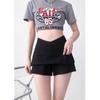 Autumn High Waist Black Slit Skirt for Women - Spicy, Hip-Hugging, Short Skirt Design