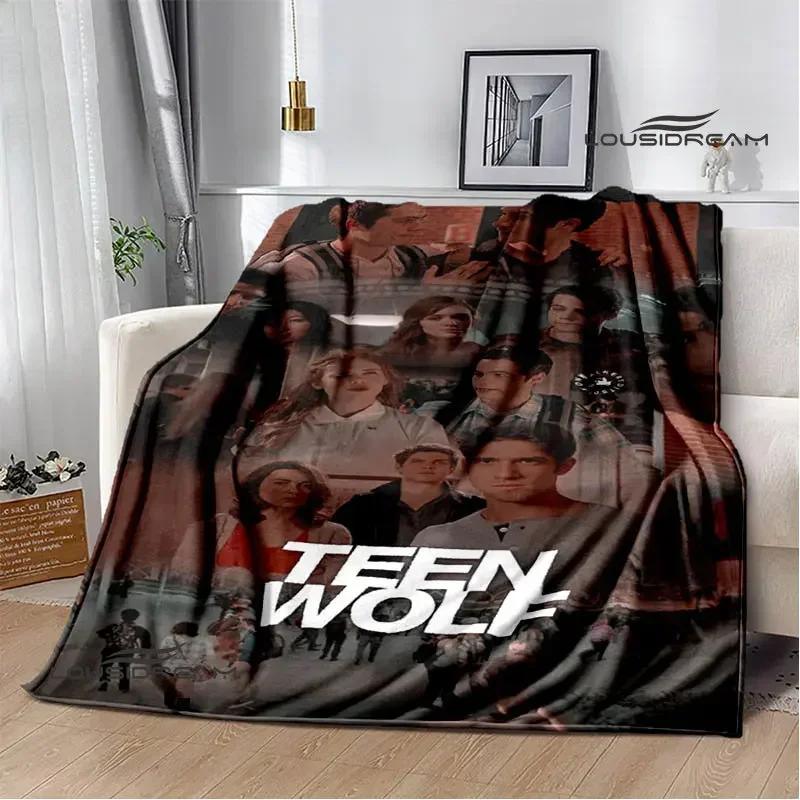 Film Teen Wolf bedruckte Decken Picknickdecke Warme Decke Weich und bequem Decke für Zuhause und Reise Bettwäsche Geburtstagsgeschenk