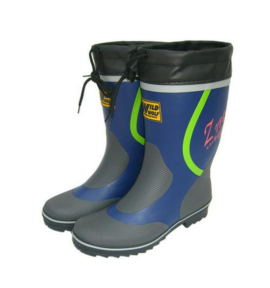 H013 Bottes de Pluie Mi-Tige pour Homme Doublées de Velours en Caoutchouc pour la Pêche et l'Extérieur - Style Japonais et Coréen