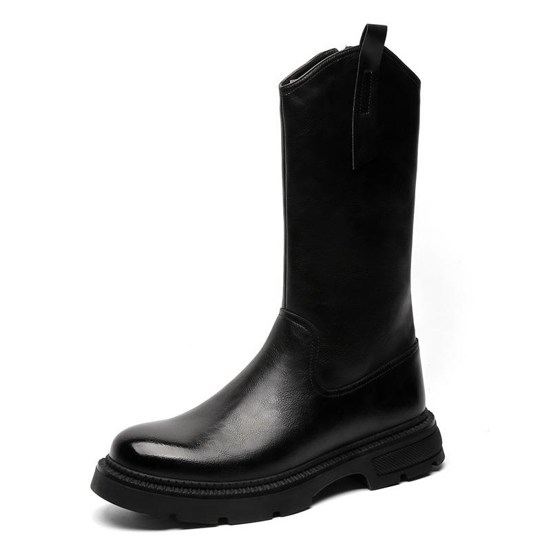 Boots Men's American Martin Boots Heightened Chelsea Boots High Top Knights Boots 71785-J