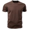 T-shirt da uomo in cotone AIOPESON Vestibilità Regolare Stile Casual Colore Unico T-shirt Base