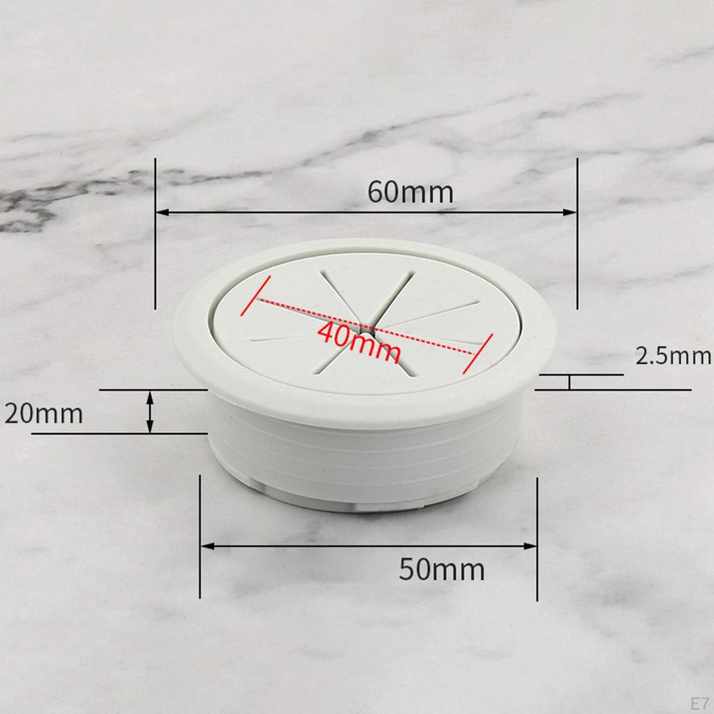 Cable Hole Cover Cord Management Arrange Wires & Cords through Desktop Equipment Wire Hider