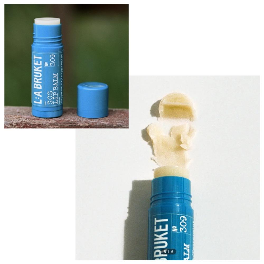 [BTS V J-Hope Worn Style] Kpop Idol Choice La Bruket Big Size Lip Balm 14g Soft Fit Moisturizing Stick Almond Coconut SOS Peppermint