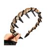 Women Headband Sparkling Rhinestones Decor Anti-slip Teeth Hair Hoop Versatile