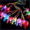 5 PCS with Lanyard LED Light Whistle Plastic Party Whistle Creative Luminous Whistle