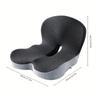 A Seat and Back Cushion Memory Foam Core for Soft Support Long-term Sitting Hip and Waist Cushion Breathable Cushion