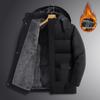 Dad's Winter Warm Plus Velvet Thick Cotton Jacket for Middle-Aged Men