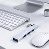 USB 3.0 Aluminum Right-Angle 4-Port Laptop Hub