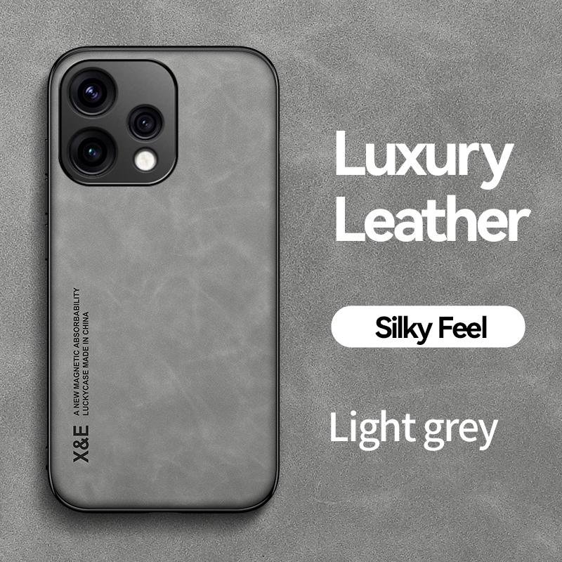 KEYSION Luxury Retro PU Leather Phone Case for OPPO Reno 15 Pro Max 5G Silicone+PC Shockproof Phone Cover for OPPO Reno15 F 5G