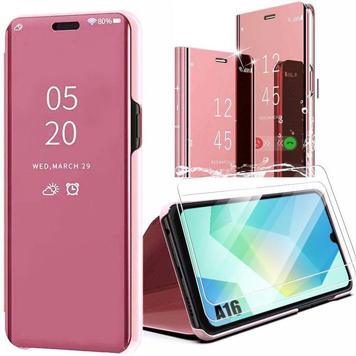 Coque de protection - BOOLING - pour Samsung Galaxy A16 4G/5G - Rose - 2 Verres Trempés - Antichoc