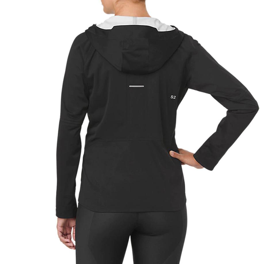 Asics Woven Windproof Warm Waterproof Jacket Women jackets Black 2012A247-008