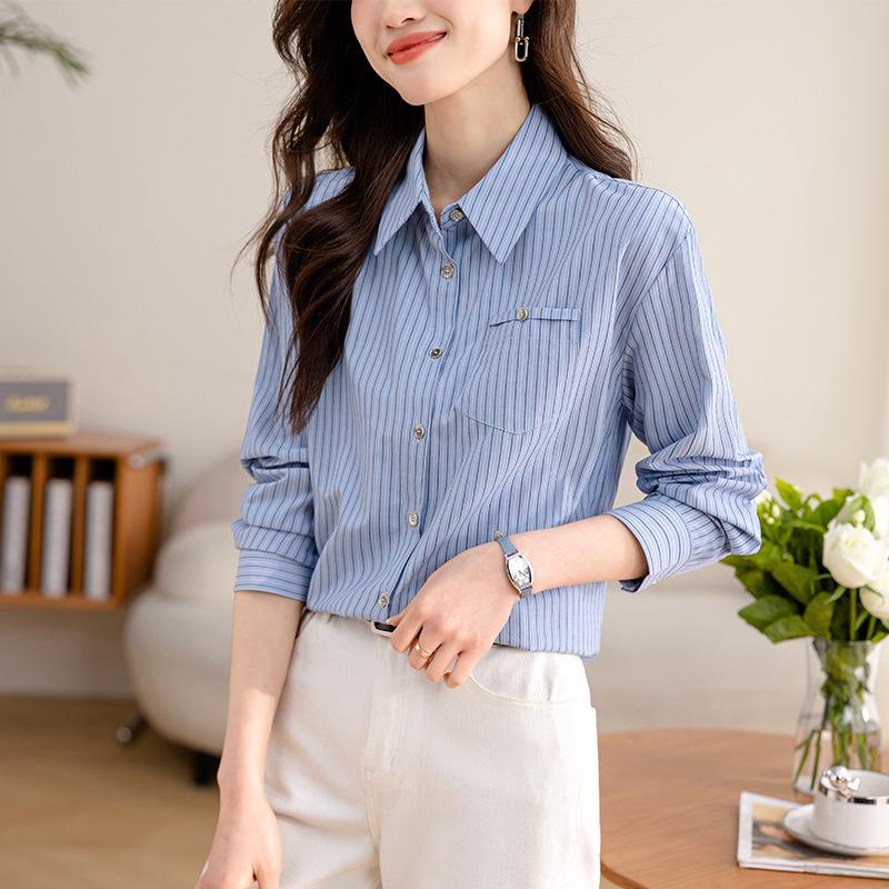 

Women s Professional White Satin Long Sleeve Blouse - Spring 2025 Collection, High-End, Iron-Free, Perfect for Commute and Interviews. Large