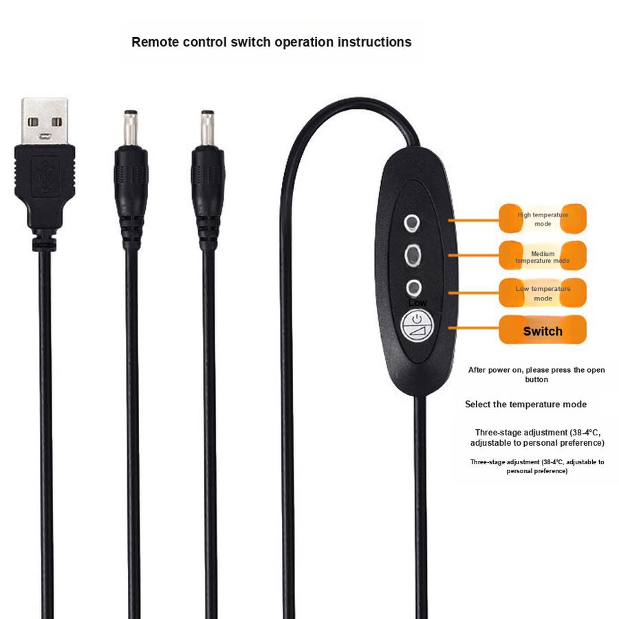 USB Heated Gloves Winter Warm Control Touch Screen Office Outdoor Skiing Riding Anti-Slip Gloves