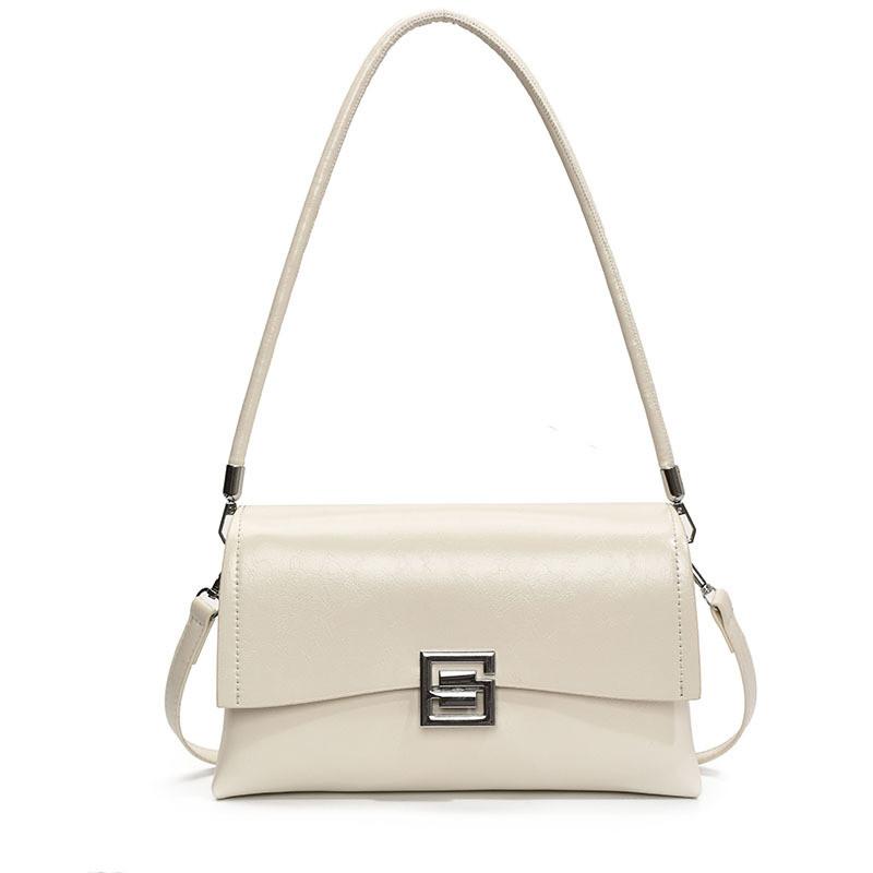 IELGY Ladies Retro Casual Small Square Oil Wax Leather Messenger Bag