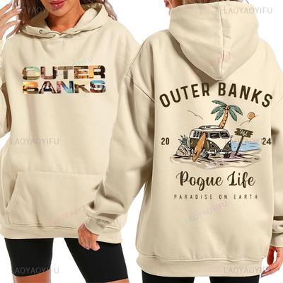 Outer Banks Pogue Life Graphic Sweatshirt North Caroline Outer Banks Printing Pullovers Unisex Drop Shoulder Sweatshirt