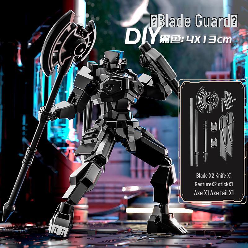 Lucky 13 Multi-Jointed Justice Shield Mecha Toy Assembly Model Figure