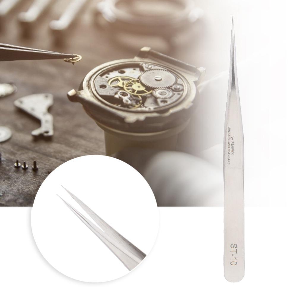 Stainless Steel Material Precision Tweezers Silver Color Various specifications Watch Repair Tweezers Lash Extension Tweezers