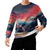 Men's Round Neck Fleece-Lined Thick Warm Sweatshirt