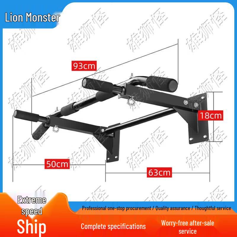 Wall-Mounted Pull-Up Bar and Dip Station