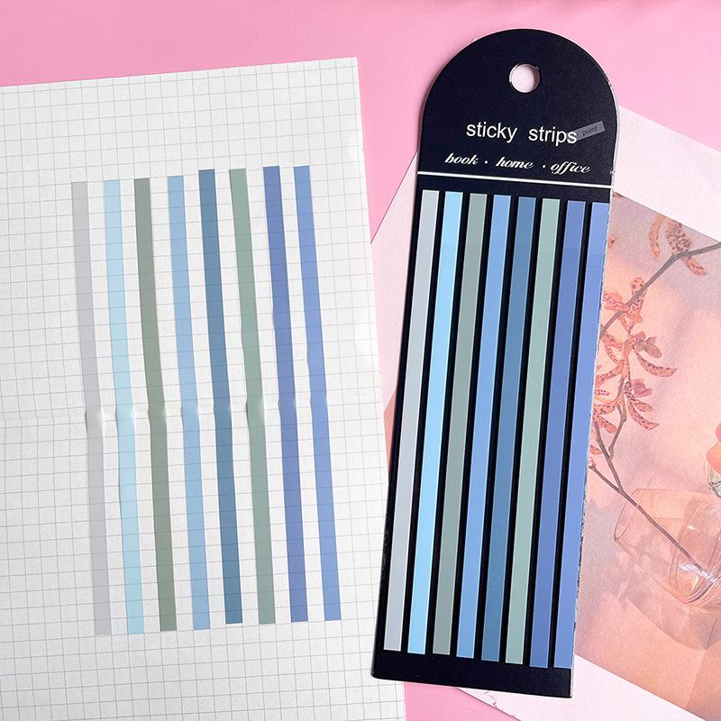 Colorful Extra-Fine Transparent Index Tabs - Fluorescent Multi-Color Sticky Notes for Students