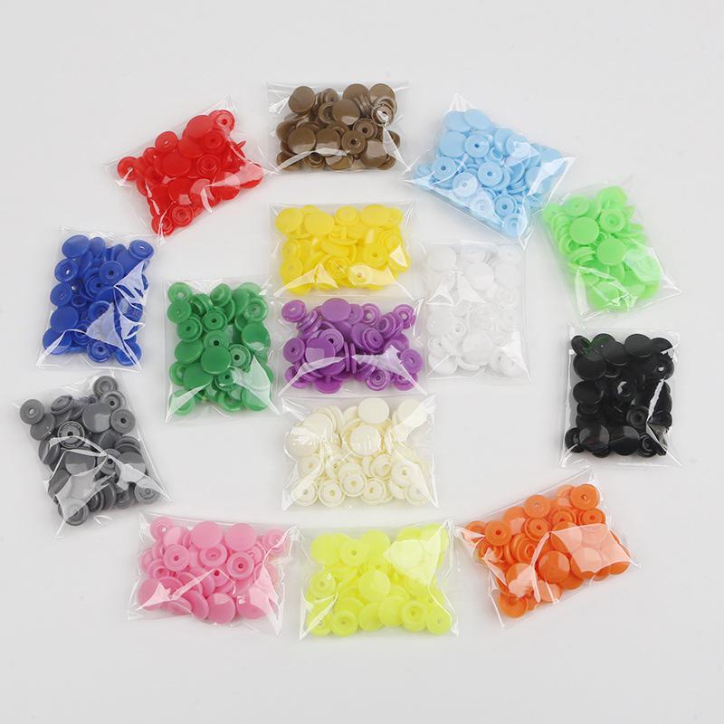 25-Color Resin Snap Button Set for Children's DIY Projects with Installation Tool