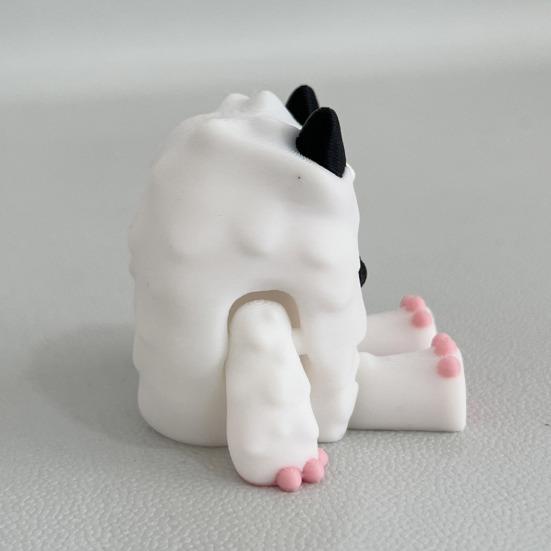 Charakter-Ornament Zweifarbig Rosa Blau 3D-gedruckte Textur Getreue Spielcharakter-Replik Yuti Yeda Miniatur Sammlerstück Ausstellungsfigur