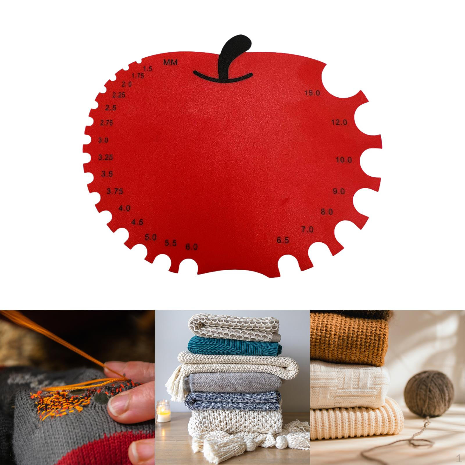 

Инструмент для измерения калибра для вязания крючком Гибкие булавки Сверхмощный веселый и милый