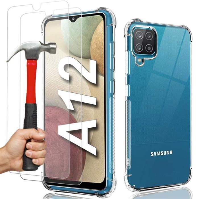 Coque Transparente pour Samsung A12 - PROSHOP - Silicone - Protection Renforcée - 6,5 pouce