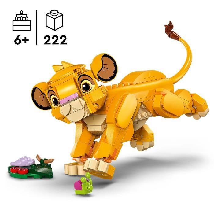 LEGO® Disney 43243 Simba, le bébé du Roi lion, jouet de construction, idée cadeau