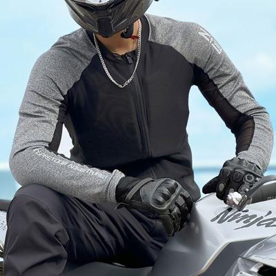 Chaqueta de moto para hombre, de verano, transpirable, para motocross, con protección corporal elástica, para carreras, con certificación CE
