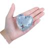 Reflective Heart Disco Ball Glass Ornament for Christmas Parties