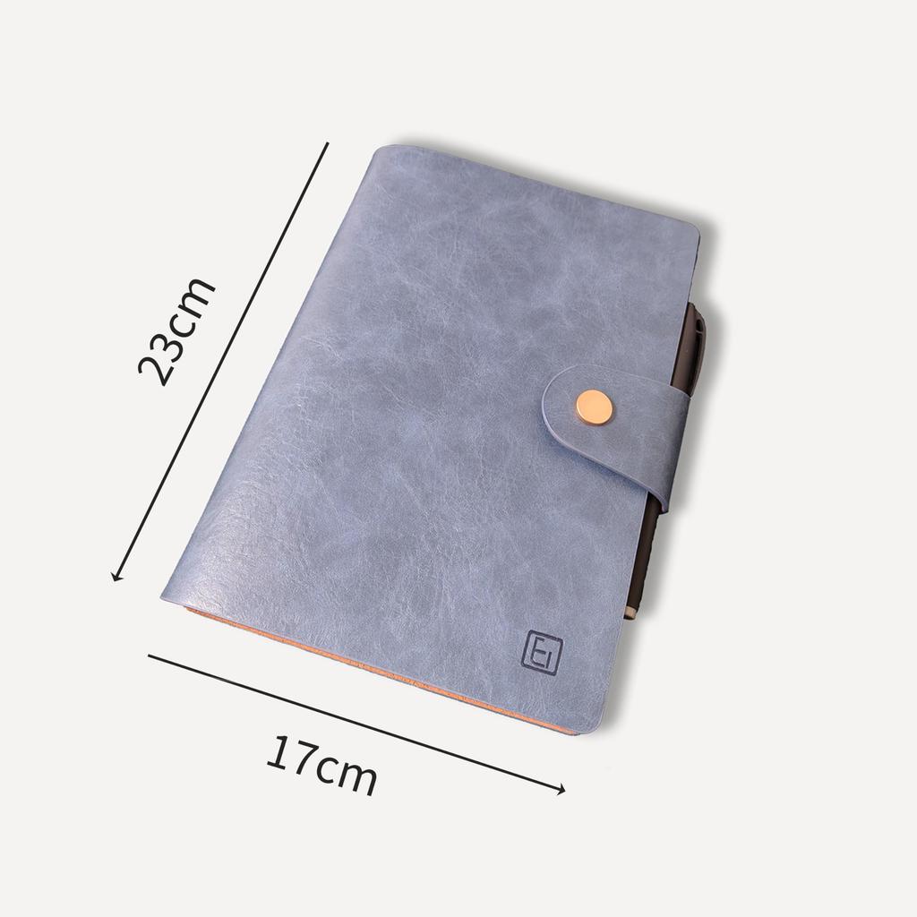 Eishindo A5 Leather System Replaceable Business Classic Design (EI) Planner, Handmade, 6-Ring, Refills, Planner, Loose-Leaf Notebook, (Brown)