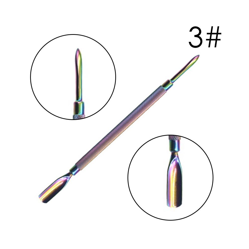 Nail Art Cuticle Pusher Double-end Finger Cuticle Manicure Stainless Steel Dead Skin Remover Trimmer