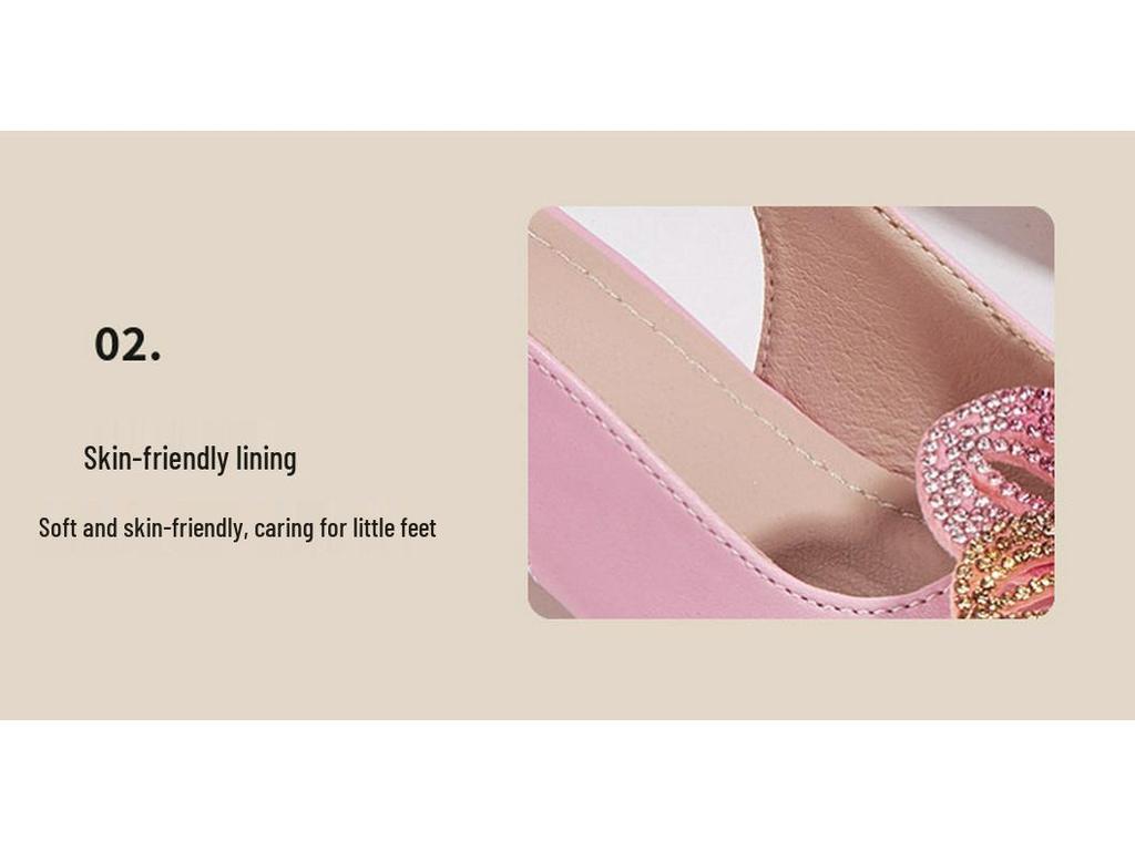 Girls' Fashion High Heels: 2025 Winter Versatile Birkenstock Sandals & Single Shoes