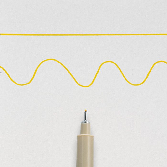 Pen - Sakura - Pigma Micron Pen 05 - Yellow - 0.45 Mm - Indelible