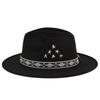 Autumn and winter new products, European and American ethnic style jazz hat, gentleman's black top hat, imitation felt hat, men's and women's hats