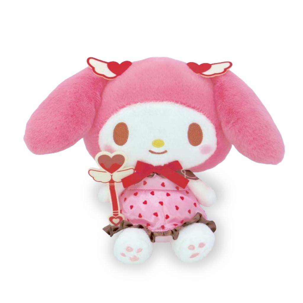 Nakajima Corporation Sanrio Characters Magical Heart My Melody Plush Toy S 205094-24 H19 X W27 X D12.5cm