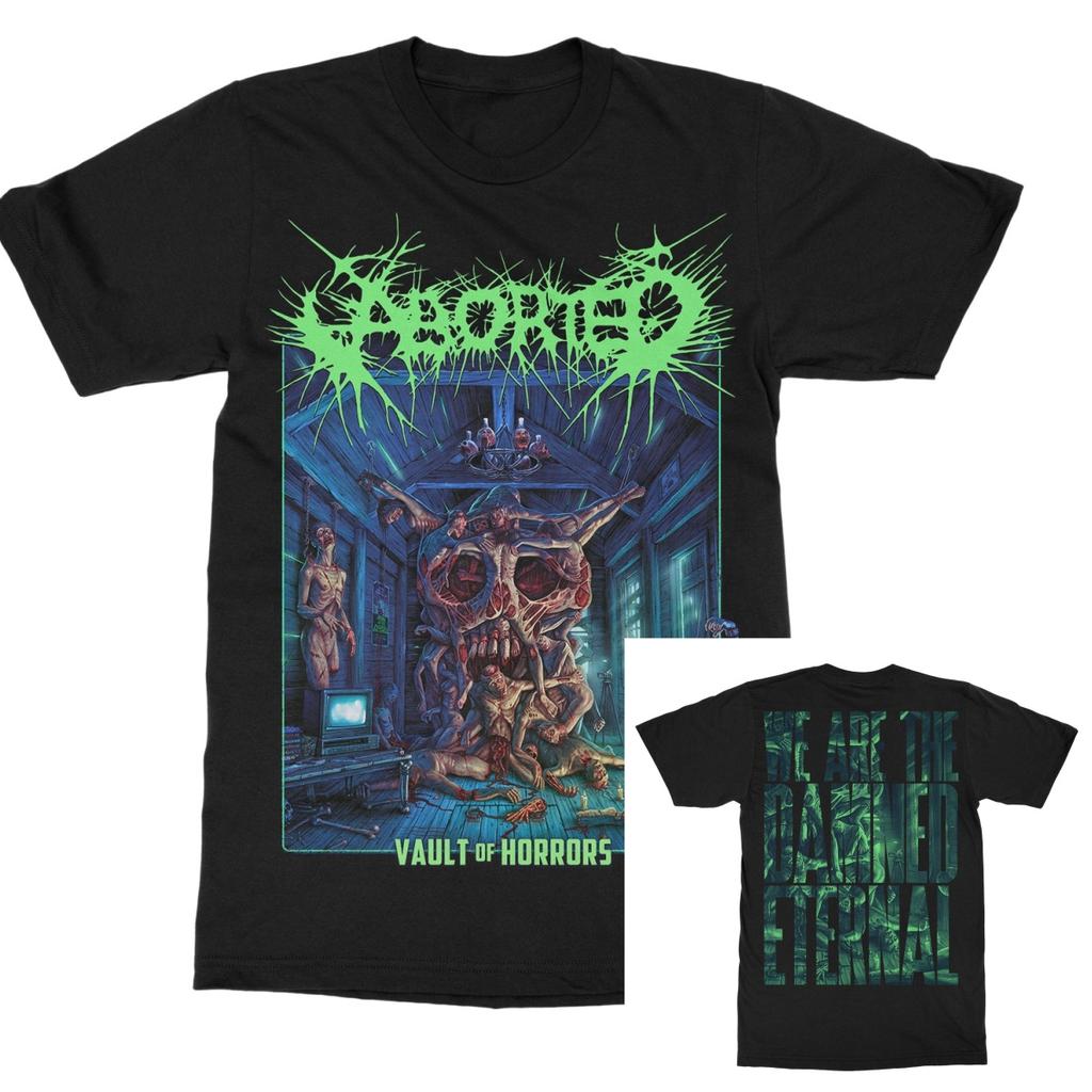 The Aborted Journey of Chaos and Massacre Band TShirt Cotton Graphic Tee Unisex Women Summer Streetwear Top