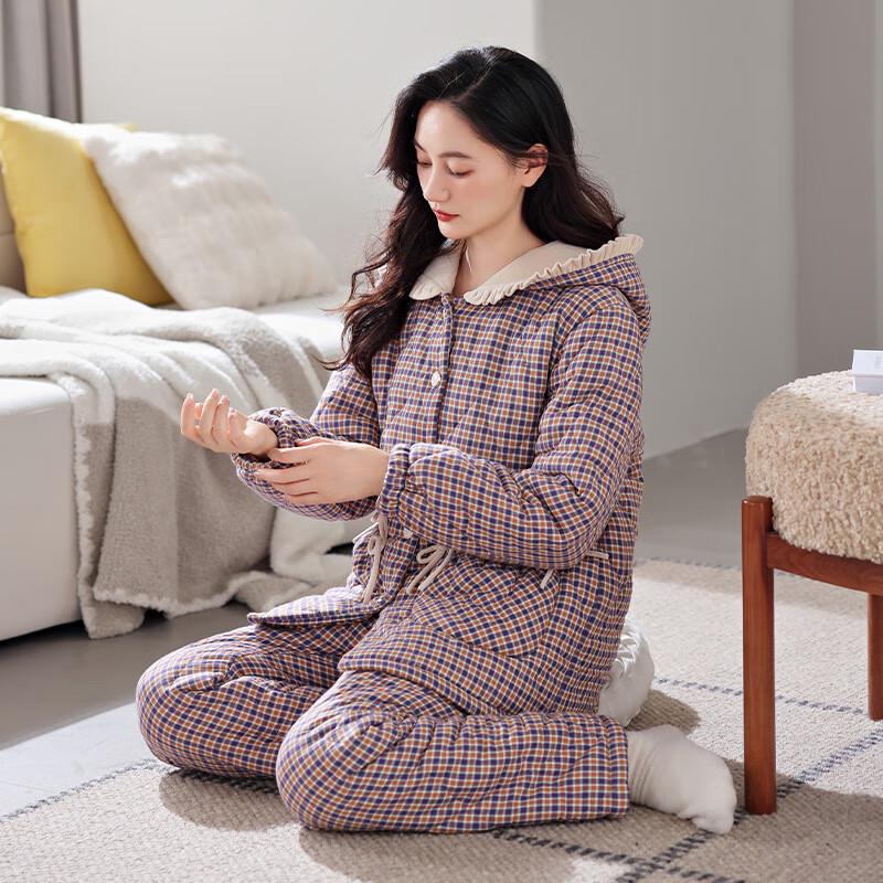 

Shenbaolai Women s Winter Hooded Coral Fleece Pajamas