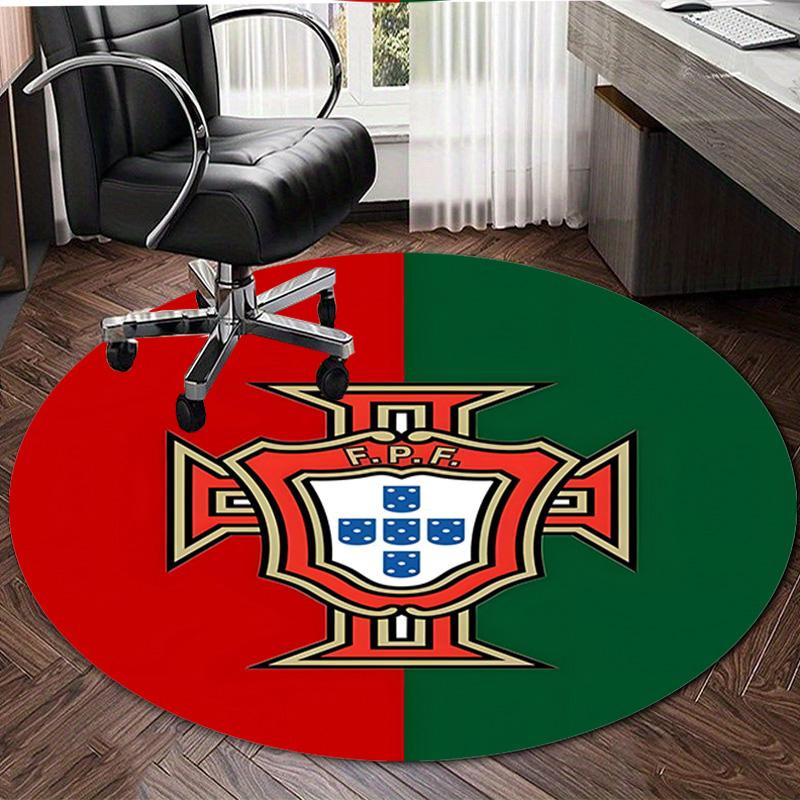 1pc Football Team (78) Design Printed Area Round Carpet for Bedroom Living Room Home Decor Rugs Mat Non Slip Mat Rug for Bedside