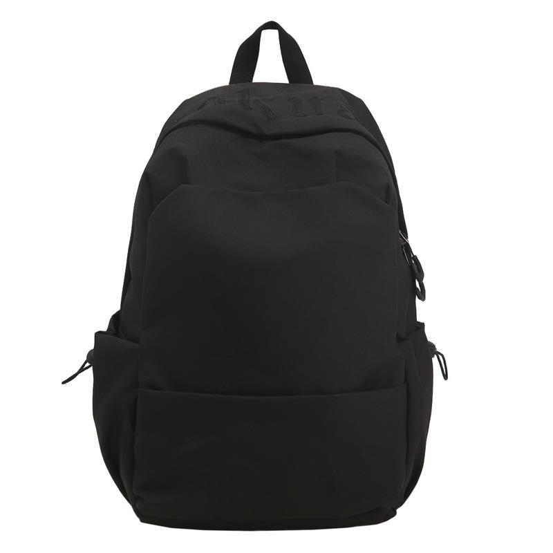High value solid color simple backpack couple light travel mountaineering large capacity backpack