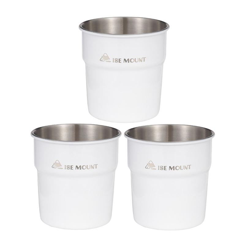 300ml Beer Wine Cups Portable Stainless Steel Tableware Tea Coffee Milk Beer Mug Stackable Camping Water Cup for Travel Hiking