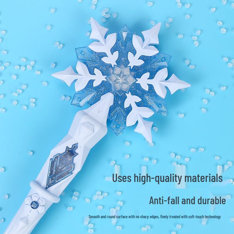 Girls' Christmas Snowflake Glow Wand - Flashing Magic Stick Toy