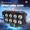 High Power Auxiliary Off-road 8 Lens Spotlight Working Fog Lights 200W Projector Headlight Additional Electric Driving Spot Lamp For Trucks SUV