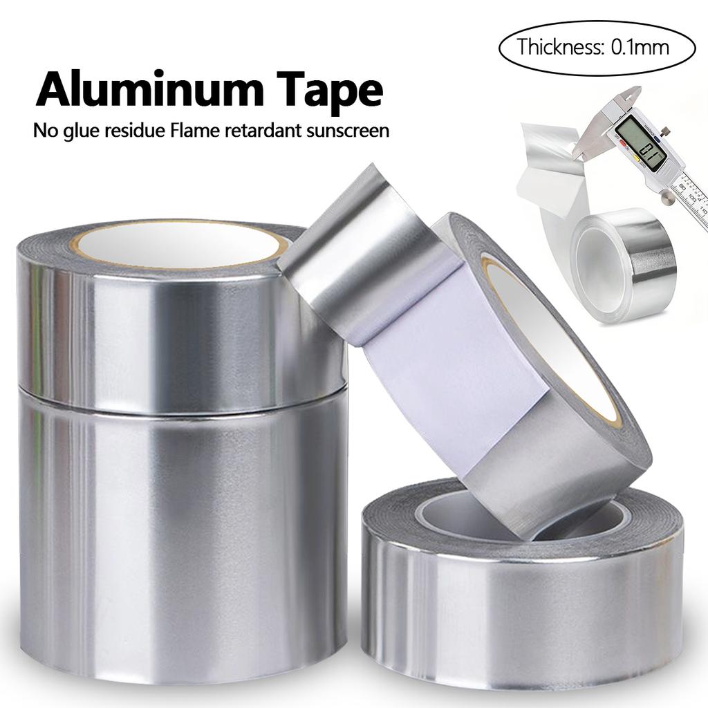 High-Quality Aluminum Foil Tape High-Temperature Aluminum Foil Tape for Pipes And HVAC Fire Resistant High Temperature StickerPinstriping Tape 3