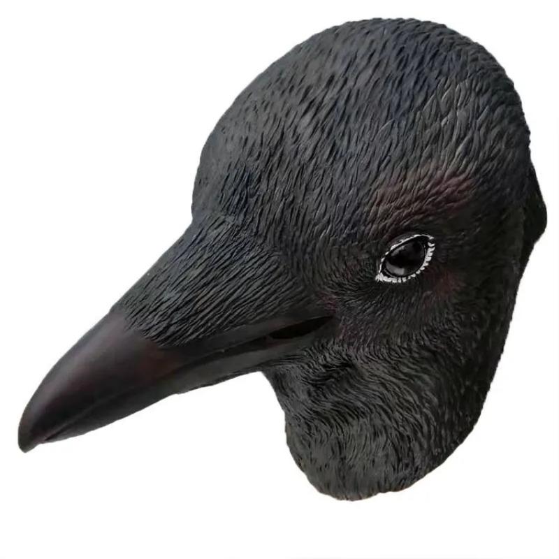 Black Raven Mask Beak Headpiece Scary Animal Mask for Costume Play Easter 1PCS