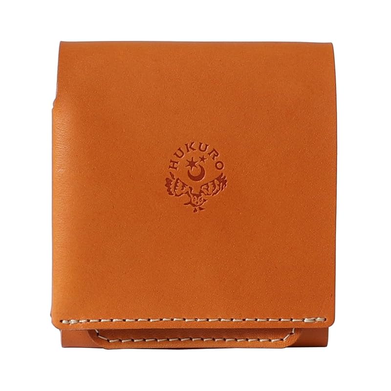 

[HUKURO] bi-fold wallet men s palm wallet -Beh- box type coin purse large capacity tochigi leather genuine leather square made in Japan Fukuro
