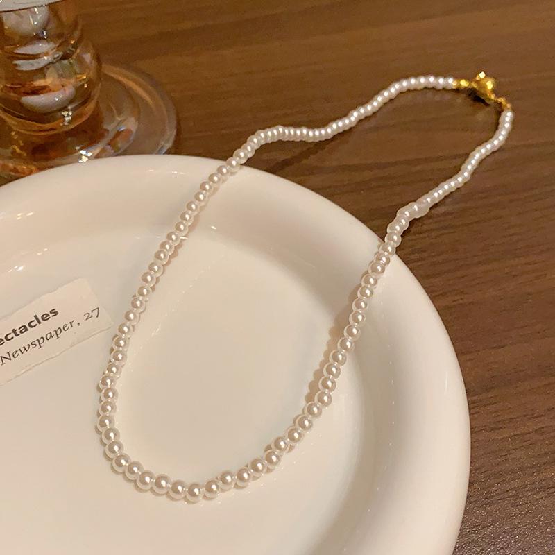 

Корейское ожерелье из барочного жемчуга высокого класса - Легкая роскошь, бисерная цепочка на ключицу для женщин